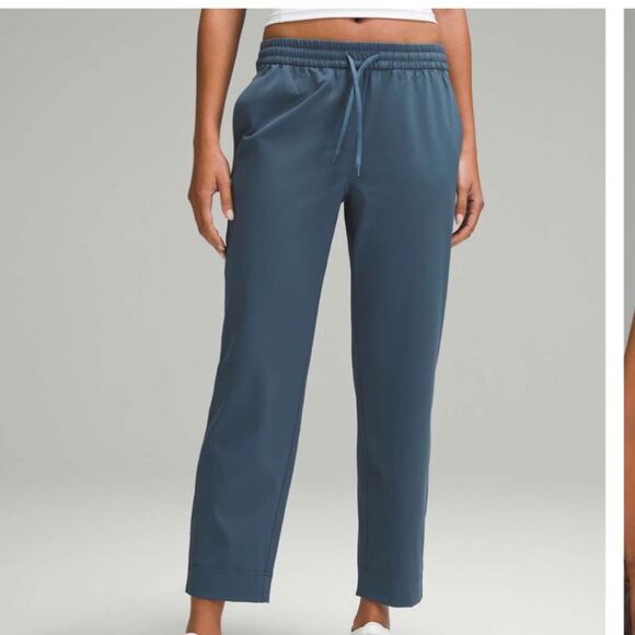 lululemon athletica Pants - Lululemon Tapered-Leg Mid-Rise Pant 7/8 Length, Luxtreme, Iron Blue, Size Medium